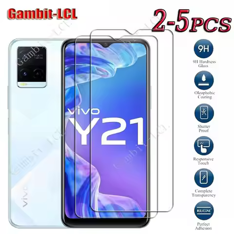 9H Original Tempered Glass For Vivo Y21 6.51" VivoY21 Y 21 Y21A Y21G Y21e Y21s Y32 V2111 Screen Prot
