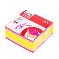 กระดาษโน้ต 3"x3" สะท้อนแสง (แพ ONE O2153