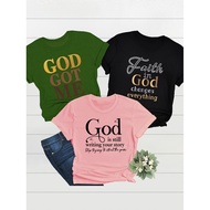 COD 3 Packs Letter Print Casual Crew Neck Short Sleeve T-shirt f CGG6