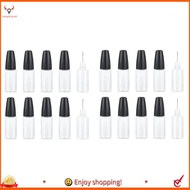 【pwlydc1g】20Pcs Precision Tip Applicator Bottles, 10Ml/0.34Oz Dispensing Needle Bottle PET Empty Glu