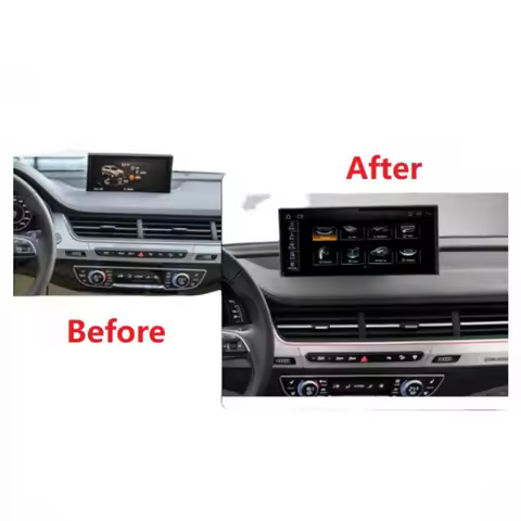 Telescopic Screen Android 13 For Audi Q7 2016-2019 Car GPS Player Auto Radio Navigation Head Unit Mu