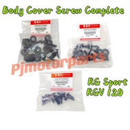 Suzuki RG Sport 110 / RGV120 RGV 120 (1 Set) Complete Body Cover Set Screw &amp; Leg Shield Skrew &amp; Handle Cover Skru RG110