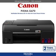 Canon PIXMA G670 Refillable Wireless All-In-One Ink Tank Photo Printer