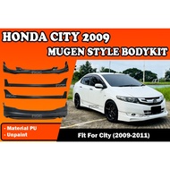 HONDA CITY 2009-2011 MUGEN FULL SET BODYKIT MG BUMPER SKIRT LIP CITY GM2 FRONT SKIRT SIDE SKIRT REAR