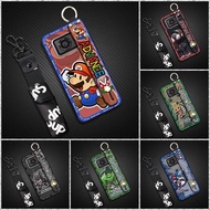 Durable Silicone Phone Case For Sharp Aquos R6/SH-51B/P6/R6G Kickstand Lanyard Wristband Fashion Des
