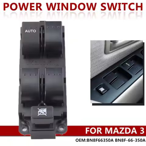BN8F66350A Front Left Power Window Lifter Master Control Switch Button BN8F-66-350A For Mazda 3 2004
