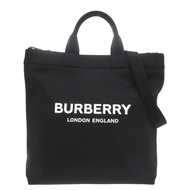 Burberry 黑色尼龍雙肩包，黑色，0410，成色極佳 [二手] BURBERRY