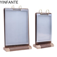 NEEDWAY Ads Display Stand, Wooden Holder Loose leaf Menu Card Holder, Multipurpose Aon-slip Multi pa