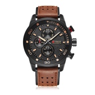 fashion watch Free shipping Multi-function waterproof leather strap wrist watch 8250 CURREN
