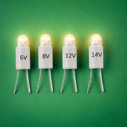 Tecolampe 10 New AC8V AC6V AC12V AC14V LED Bi-Pin Lamps Fits Marantz Sansui Pioneer Sony and Many Vi