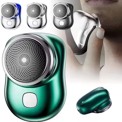 Mini Electric Travel Shaver For Men Pocket Size USB Rechargeable Portable Painless Cordless Trimmer 