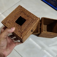 Rattan ate box tissue holder rattan tissue box or tissue holder