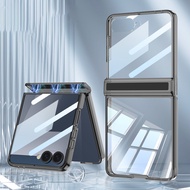 For Samsung Galaxy Flip 7 phone case Flip 7 case film integrated casing magnetic hinge transparent F