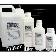 Ethanol Ready Stock: 1000ml/500/250ml Ethanol Alcohol 95%,90%,75% /Hand Sanitizers/Personal Care/Sol