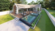 แบบบ้านสำเร็จ NBB-265 บ้านพูลวิลล่า งบ 2.2 ล้าน