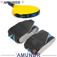 AMUNDR 2PCS Tennis Racket Tape, TPU PU Beach Tennis Tape, Tennis Accessories Protections Tape Head P