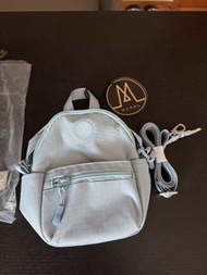 MORAL BAGS mini backpack 粉藍斜背包 背囊