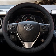 Toyota Leather Steering Wheel Cover Vios Wigo lnnova Fortuner Avanza Steering Wheel Cover