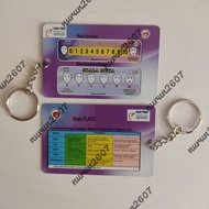 Mini  pain scale ruler/pembaris skala kesakitan.