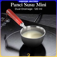 ONE TWO CUPS Mini Milk Pan Stainless Steel 410 Dual Drainage - HK1