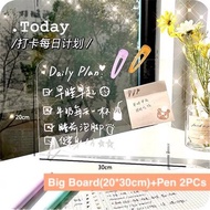 Desktop Transparent Acrylic Writing Board Memo Board Message Board USB Light Board Cute Desktop Deco