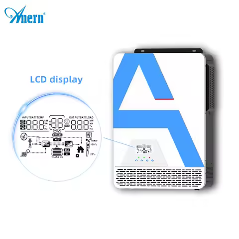 Hybrid Solar Inverter 24V 12V 220VAC 3.2KW 2KW 3200W 2000W Photovoltaic Pure Sine Wave MPPT 80A Sola