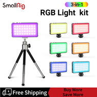 SmallRig Vibe P96L RGB Video Light Tripod kit Edition Full Color RGB Photography Light with Mini Tripod Dual Head Cold Shoe Adapter 3861