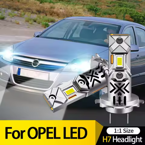 H7 Led Canbus Headlight Car Light Blub 12v 60w Moto Lamp Drl For Opel Astra j h g gtc Vectra c h Cor