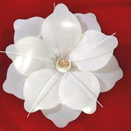 kap standing lampu dekorasi bulat mika premium