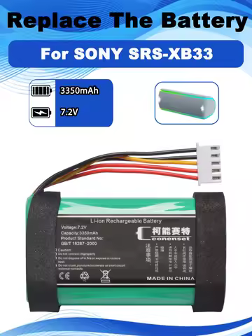 3350mAh ST-06 Replacement Battery For Sony SRS-XB31 SRS-XB33 SRS XB31 XB32 XB33 Bluetooth Speaker Ba