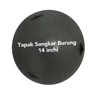 TAPAK SANGKAR BURUNG 14 INCI / PELAPIK SANGKAR BURUNG BESI & KAYU / TALAM NAJIS SANGKAR BURUNG 14"