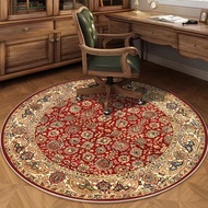 American Style Persian Round Rug Chair Mat Bedroom Study--&-