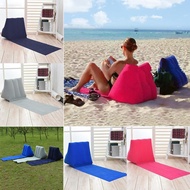 《Europe and America》 Beach Mat Camping Mattress Lounger Cushion with Inflatable Pillow Foldable Chair Travel Air Bed