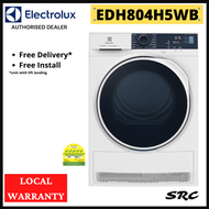 Electrolux EDH804H5WB 8kg UltimateCare 500 Heat Pump Dryer with Stacking Kit
