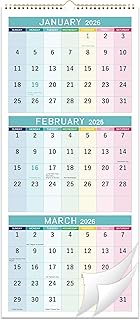 2025 Wall Calendar - 3 Month Wall Calendar Display (Folded in a Month), Dec 2024 - Jan 2026, 11.25" 