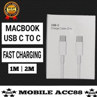MacBook USB-C CHARGE CABLE 1M/ 2Meter - Fast Charging - Mac Charger - Pro - Pad - Type-C To Type-C C