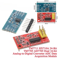 5-10pcs AD7705 Dual 16 bit TM7711 24-bit ADC Data Acquisition Module Input Gain Programmable SPI TM7