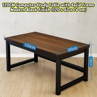 🖥️ 120CM Computer Study Table with Solid Frame – Modern Black Finish (120 x 60 x 74 cm)
