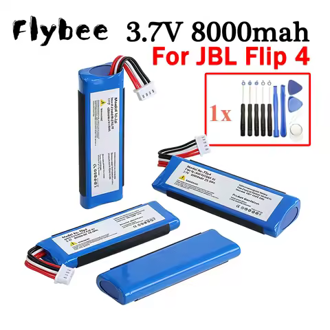 2026 NEW Bateria For JBL Flip 4 Flip4, 3.7v 8000mAh Battery Replacement GSP872693 01 For JBL Flip 4/