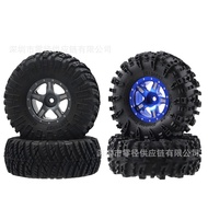 4个1.3inch alloy wheels rubber tires SCX24 1/24 TRX-4M 1/18Car Upgrade Parts