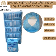 Tã Bỉm Dán Cho Người Già Mẹ Sau Sinh Phú Đạt (Bao 100 miếng)