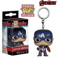 Funko Pop Avengers Peripheral Hand-made Pendant Iron Man Spiderman Captain America Keychain