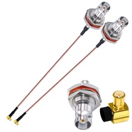 BNC to MCX Coaxial Cable BNC Female to MCX Male Right Angle Antenna Extension Cable 8inch(20cm) RG31