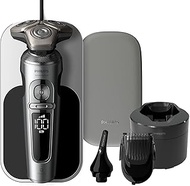 Philips Razor S9000 Prestige - Electric Wet and Dry Shaver, Shiny Chrome, Lift & Cut Shaving System,