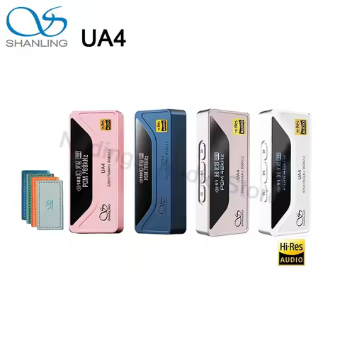 SHANLING UA4 Portable USB DAC AMP Headphone Amplifier MQA HIFI Hi-Res Audio Amplifier ES9069Q PCM768