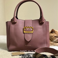 Burberry The Buckle 皮革 扣環托特包 豆沙粉色 4029021 斜背包 肩背包 正品 二手精品