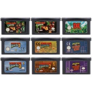 GBA Donkey Kong Series ตลับเกม32บิตวิดีโอเกมคอนโซลการ์ด Donkey Kong Country 123สำหรับ GBA NDS