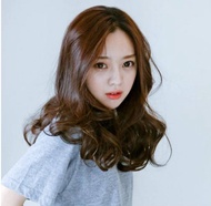 Wig Rambut Palsu Sintetis Wanita Model Panjang Bergelombang Curly Cantik Fashion Korea