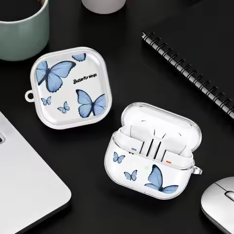 Case For Samsung Galaxy Buds 3Pro 2 Live 4 Pro 3 FE 4Pro 2Pro Clear Earphone Cases Cover With Hook R