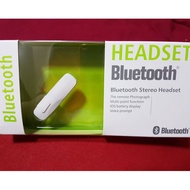 Sporty Bluetooth Wireless Headset Earpiece (White)
